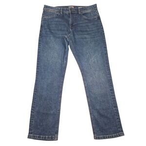Copper & Oak Straight Leg Denim Jeans Medium Wash Sz 34x29